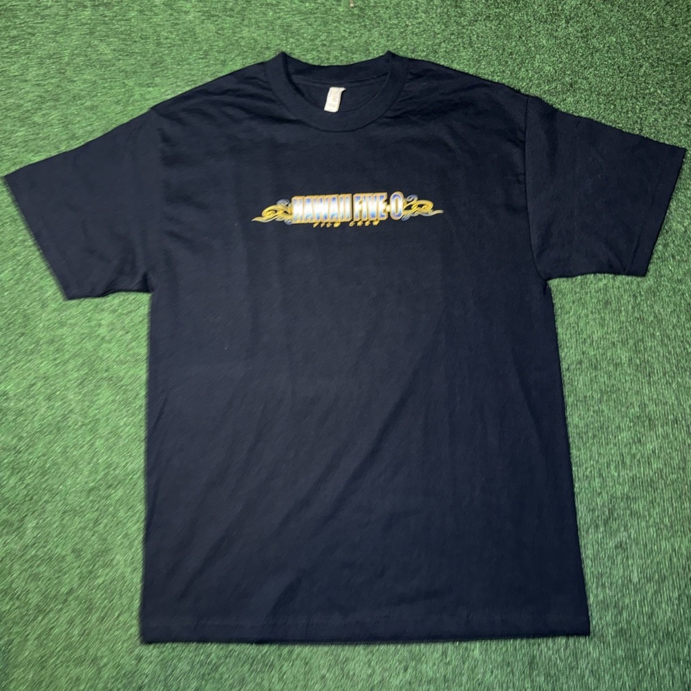 Hawaii Five-0 Film Crew T Shirt Men's Size Large Blue Shirt W29